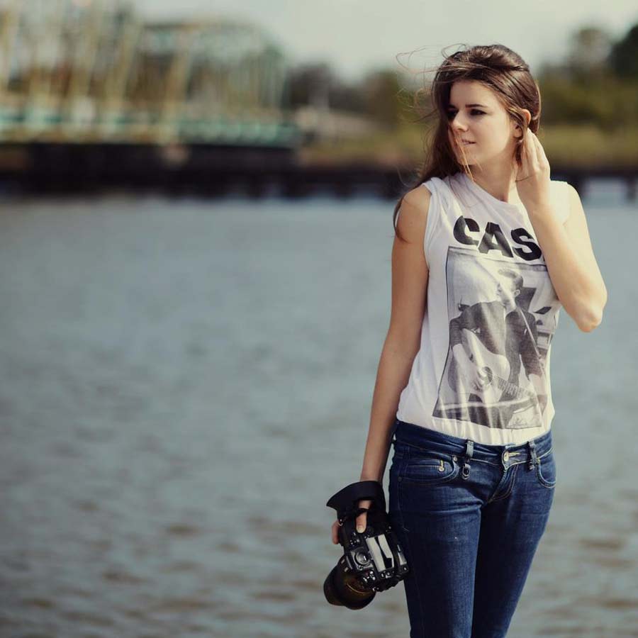 Female wedding photographer